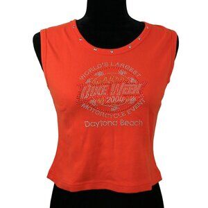 Daytona Beach Bike Week 2004 Ladies Top 100% Cotton Size: Large